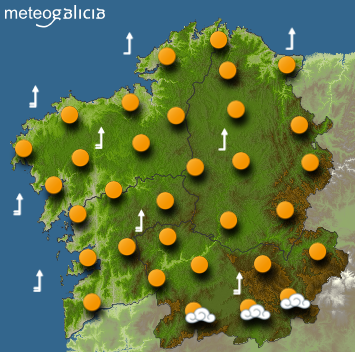 Martes casi tropical en Galicia como preludio de lluvias
