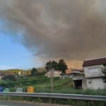 Estabilizado el gran incendio que amenazó Pontevedra